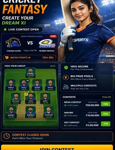 Blaze (blaze game) fantasy cricket & matchday visual 3